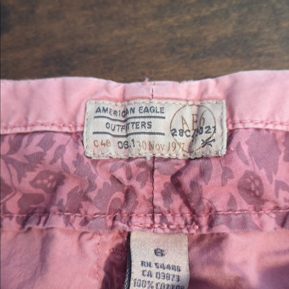 ❤️ 3/$25 American eagle pink drawstring pants cargo Y2K 00s vintage pants - Picture 5 of 5